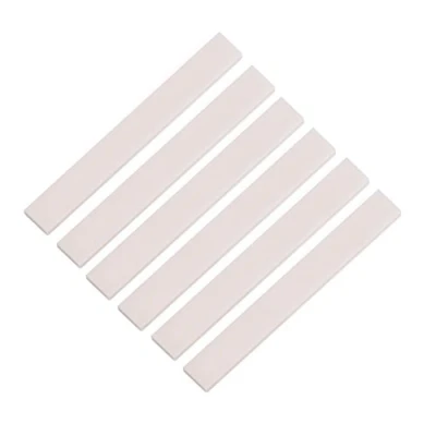 Image of Bnineteenteam 6Pcs Acoustic Guitar Bone Saddle, Bridge Saddle Blank for Classical Ukulele Mandolin Banjo Musical Instrument Accessories