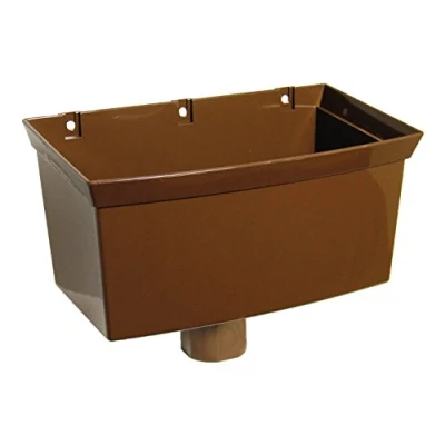 Image of FLOPLAST 68mm Round Universal Gutter Hopper Brown