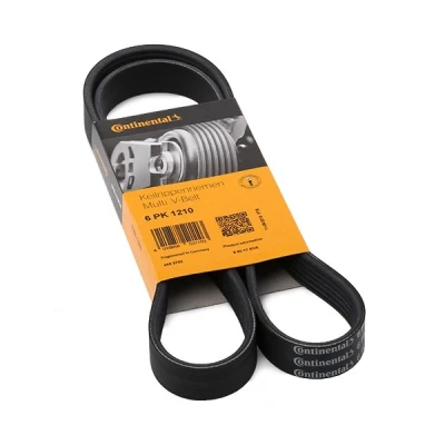 Image of 7700112719, 8200833563 V ribbed belt CONTITECH 6PK1210 1210mm 6 NISSAN: Qashqai / Qashqai+2 I, 2, X Trail, RENAULT: CLIO Kangoo I
