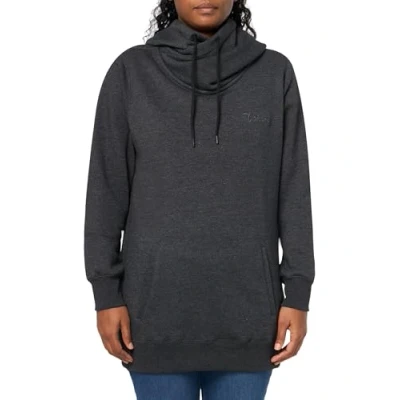 Image of Volcom Women&#039;s Tower Hooded Fleece Sweatshirt, Black S5, Large