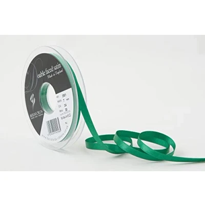 Image of Berisfords Double FACE Poly Satin Ribbon, Bottle, 7 mm