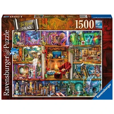 Image of Ravensburger Aimee Stewart The Grand Library 1500 Piece Jigsaw Puzzle for Adults &amp; Kids Age 12 Years Up