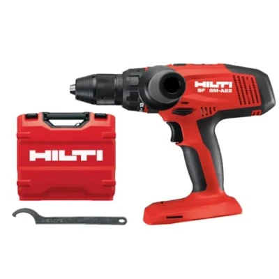 Image of Hilti SF 8M A22 Cordless Drill Driver, 22V, Four Speed Gearing, 2100 RPM, Innovative Gear Selector, Secure Chuck, Metal Drilling Applications, Ultimate Class, Bare Tool with Case Included (2061305)