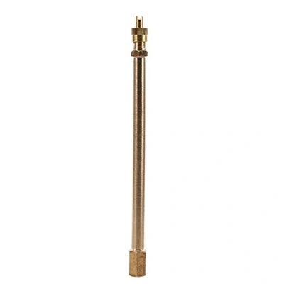 Image of 140mm Brass Auto Tire Valve Extension Adaptor, Air Tyre Stem Extender Inflation Stright Bore for Motorcycle, Bike, Mower and Scooter (140mm)