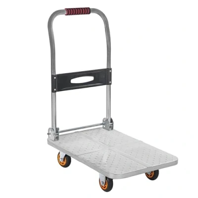 Image of Platform Trucks,360 Degree Swivel Wheels, Foldable Push Hand Cart For Loading And Storage Garage Warehouse Moving Truck(Size:60x40cm)