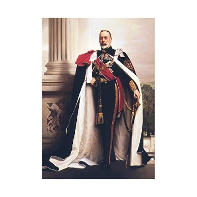 Image of Wee Blue Coo Painting Portrait Lander King George V England 12x16 Wall Art Print