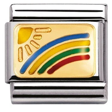 Image of Nomination Rainbow Charm