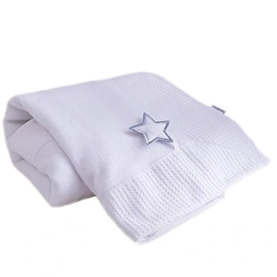 Image of Clair de Lune Grey Fleece &amp; Waffle Silver Lining Blanket