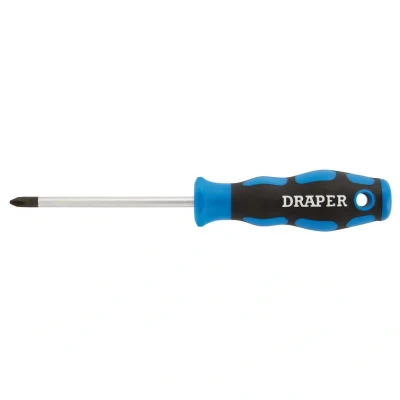 Image of Draper Soft Grip Cross Slot Screwdriver, No.2 x 100mm