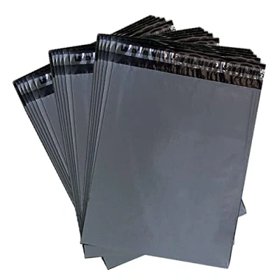 Image of 100 Grey Mailing Poly Postal Self Seal Bags Strong Packing Mail Posting Shipping Parcel (12 x 16)