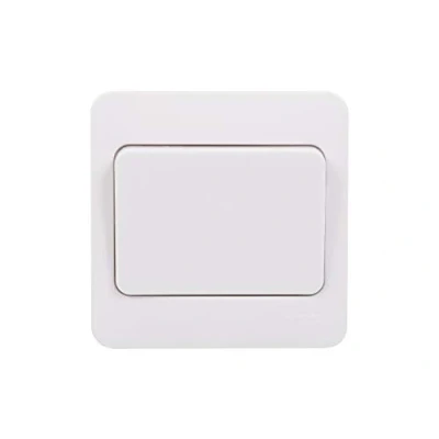 Image of Schneider Electric Lisse White Moulded (LWM) Raised Rounded Profile Wiring Devices Durable Anti Microbial Urea Construction 1 Gang 2 way wide rocker switch, 10AX GGBL1012WS
