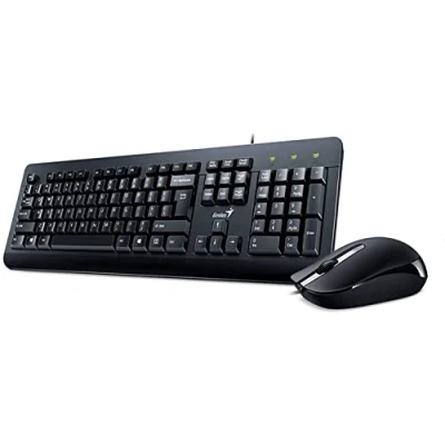 Image of Genius KM 160 Wired Keyboard and Mouse Combo Black