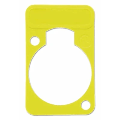 Image of NEUTRIK D SHELL PLATE YELLOW BPSCA DSS AV09173