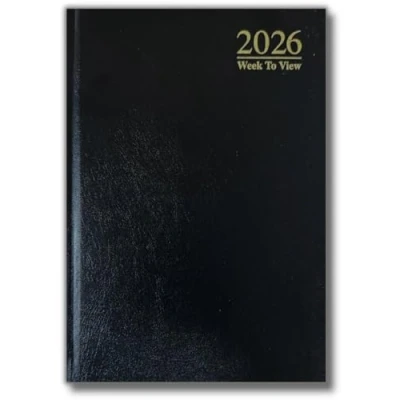 Image of 2025 Diary A4 A5 A6 Week To View Page A Day Desk Hard Backed For Home And Office Use(Black, View)