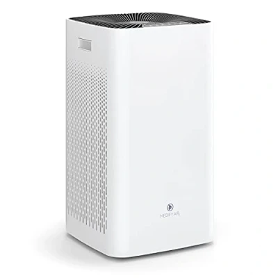 Image of Medify Air MA 112 V2.0 Purifier with H13 HEPA filter a higher grade of Covers 2,400 sq ft Allergies, Smog, Odors, Smoke, Pets Dander, Dust Dual intake 2 filters
