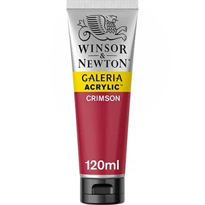 Image of Winsor &amp; Newton 120ml Galeria Acrylic Paint Crimson