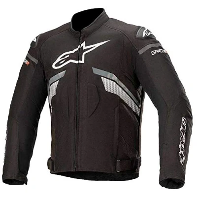 Image of Alpinestars Motorcycle Jacket with Protectors T GP Plus R V3 Textile Black/Dark Grey/White XXL, Men, Sportsmen, All Year Round
