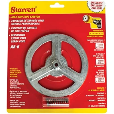 Image of Starrett Hole Saw Core Ejector KA8 6 Aluminium Spring Plate Suitable For 133 210 mm Holesaw Drill Bits