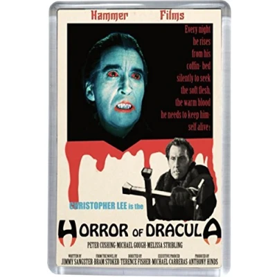 Image of Super Universe Horror of Dracula Classic Poster Fridge Magnet 5 x 7.5 cm
