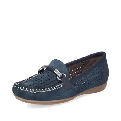 Image of Rieker 40253 Women&#039;s Slip On (Blue, UK Footwear Size System, Adult, Women, Numeric, Medium, 6.5)