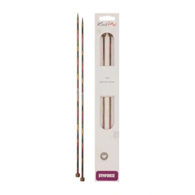 Image of KnitPro 30 cm x 3.5 mm Symfonie Single Pointed Needles, Multi Color