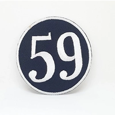 Image of 59 Rockers Ton up Rockabilly Iron Sew on Embroidered Patch