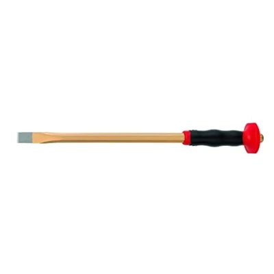 Image of Rennsteig 361 253 1 Electrician&#039;s Chisel with Handguard, Gold/Red, 250mm