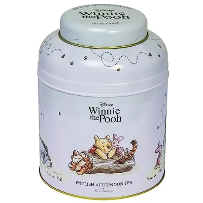 Image of New English Teas Winnie the Pooh &amp; Friends Tea Caddy with 80 Breakfast Teabags