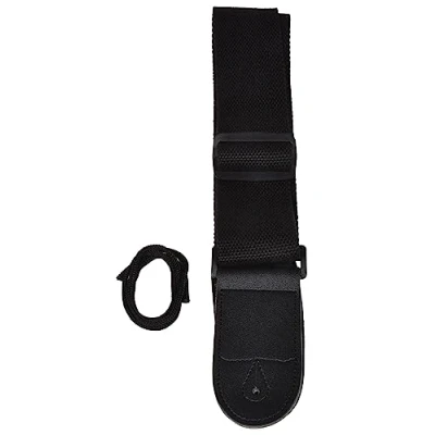 Image of Chord Black Guitar Strap with Adjustable Length