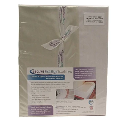 Image of NRS Healthcare Secure Sit and Slide Fitted Sheet KING SIZE (Deep Mattress) (Eligible for VAT relief in the UK)
