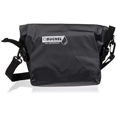 Image of Büchel 81530001 Handlebar Bag 100% Waterproof with Carry Strap Black