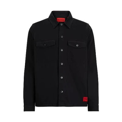 Image of HUGO Enalu Shirt, Men&#039;s, Size: XL, Black