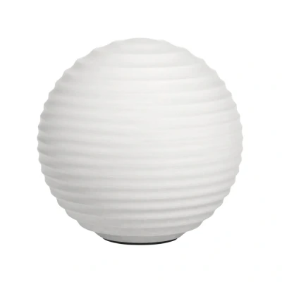 Image of Tacoma Shades White Ribbed Glass