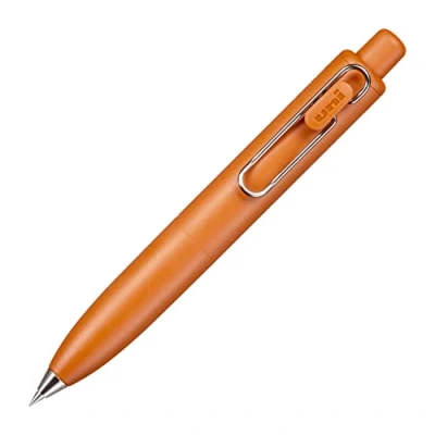 Image of Mitsubishi Pencil Uni Ball One P UMNSP38.38 Gel Ballpoint Pen, 0.01 inches (0.38 mm), Mandarin