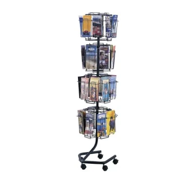 Image of Safco A4/ DL Pockets Rotating Floor Standing Display Unit