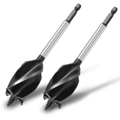Image of hsawbit 2pcs x 30mm 165mm Wood Drill Bit, Auger Bits for 1/4 Inch Hex Shank Woodworking Hole Bit