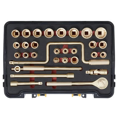 Image of Sealey Premier Socket Set 31pc 1/2&quot;Sq Drive Non Sparking