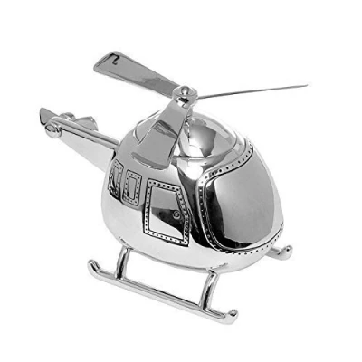 Image of Joe Davies Deluxe Silver Plated Helicopter Money Box