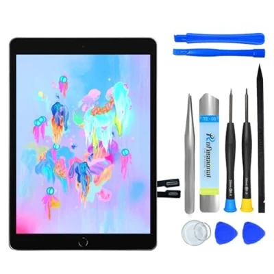 Image of NB+ Screen Replacement For iPad 6th Generation 9.7&quot; Touch Digitizer 2018 Pre Installed Adhesive(model:A1893 A1954) black