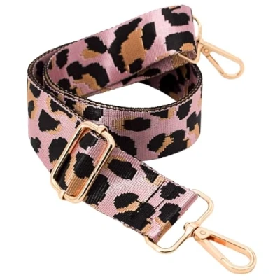 Image of ROYGBCP Purse Straps Replacement Crossbody Bag Wide Shoulder Strap Adjustable Leopard Colors for Handbag