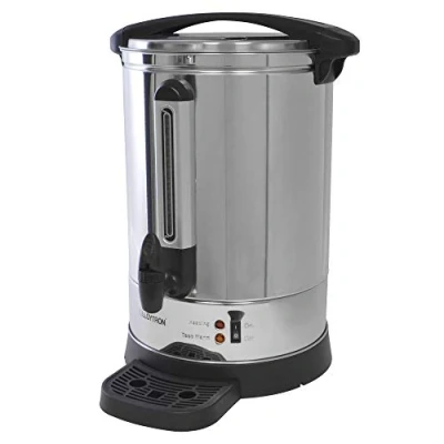 Image of LLOYTRON 20 Litre 2500w Stainless Steel Catering Urn / Water Boiler Anti Drip Tap Level Indicator Tray Auto Re boil Temperature Control Locking Lid E1920