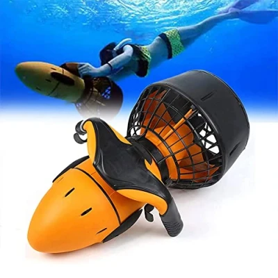Image of KRUZZO Underwater Sea Scooter, 300W Diving Swimming Boosters, Scooter Booster for Water Sports Pool &amp; Snorkeling Adventures 500W