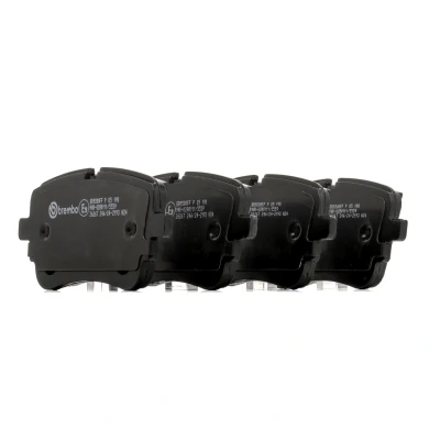Image of 4KE698451B, 4KE698451D, 4KE698451F, 4M0698451AB, 4M0698451AC Brake pad set BREMBO P 85 190 prepared for wear indicator without accessories AUDI: Q7