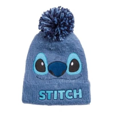 Image of Heroes Inc Men&#039;s Bonnet à Pompon brodé Bleu Cap, Bleu,