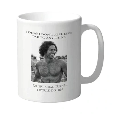Image of Aidan Turner Mug, Gift, Poldark Mug Novelty Gift Her Female Celebrity Heartthrob for