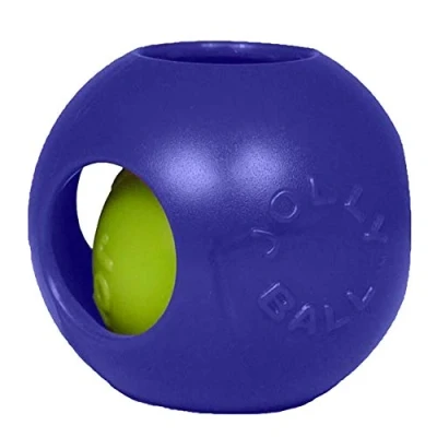 Image of Jolly Pets Teaser Ball Color: Blue, Size: 6.5&quot; H x 6&quot; W 6.25&quot; D