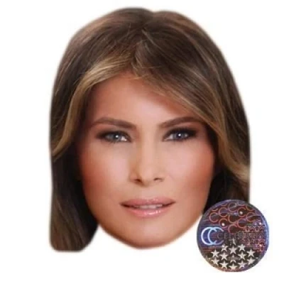 Image of Melania Trump Celebrity Mask, Flat Card Face, Fancy Dress Mask