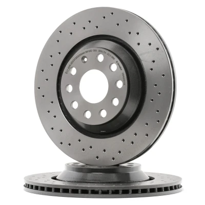 Image of 3QD615601A Brake disc BREMBO XTRA LINE 09.A200.1X 310mm 22mm 5 perforated/vented Coated High carbon VOLKSWAGEN: CC, Golf 7, Passat B8 Variant