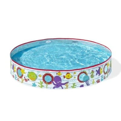 Image of Bestway 55029 Paddling Fill N Kids Garden Pool with Fun Fish Print, Multicolor, 1.52 m x 25 cm