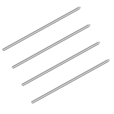 Image of LAVMHAB 304 Stainless Steel Tube 3mm OD x 1mm ID Wall Thickness 200mm Length, Straight Round Pipes Tubing (4pcs)